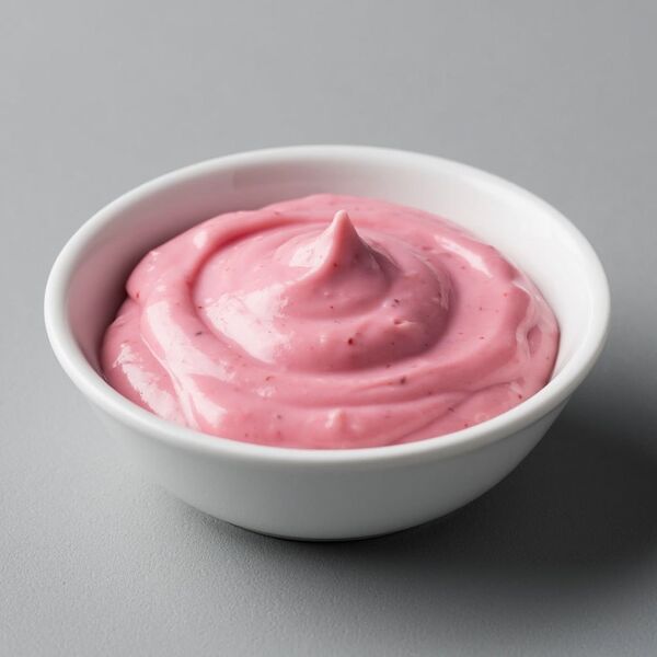 Розовый майонез